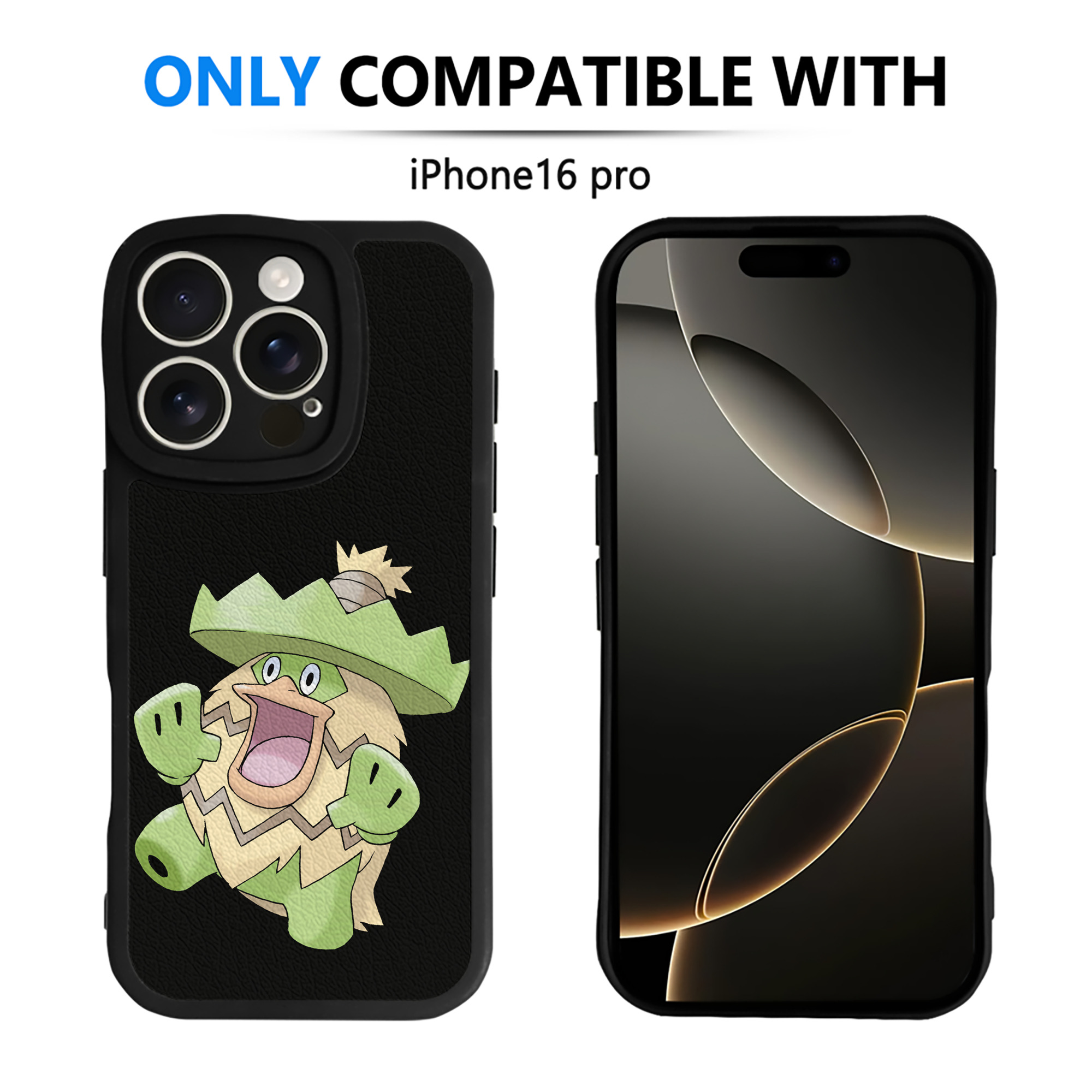 （画像用） ポケットモンスター Pokémon 【iPhone 16シリーズ対応】シリコンスマホケース（レザー調） 材質：シリコン